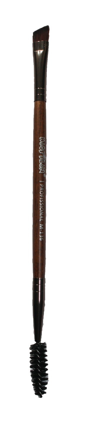 M136 Pincel Duplo Escova e Chanfrado - Linha Madeira - Macrilan