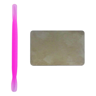 Mini Placa e Espátula em Inox Retangular - Miss Frandy