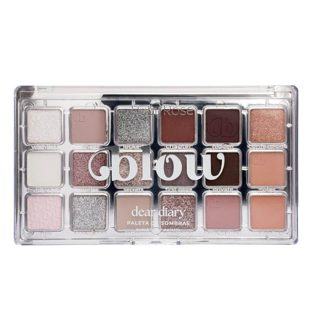 Paleta de Sombras Dear Diary - Blow - Ruby Rose