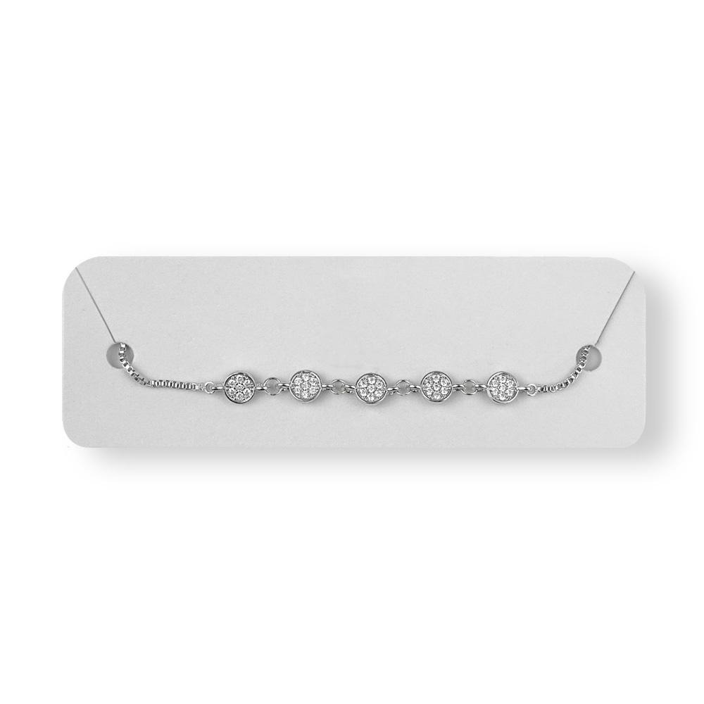 Pulseira Ajustável com Zircônia - Importado