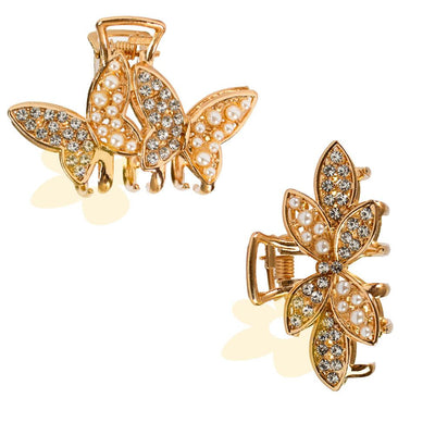 Presilha de pérolas com strass - Importado