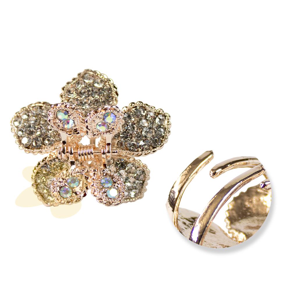 Piranha em Strass Formato Flor - Importado