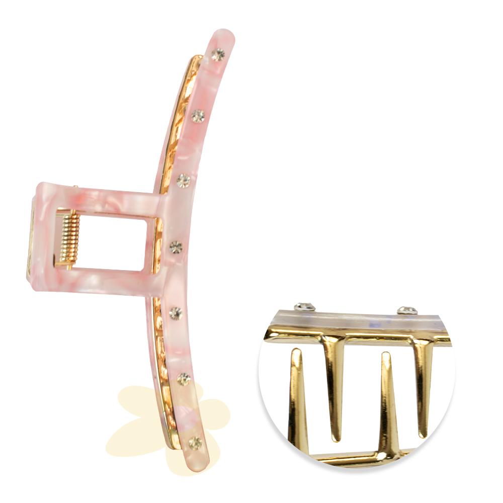 Presilha em Metal Marmorizada com Strass | Importado