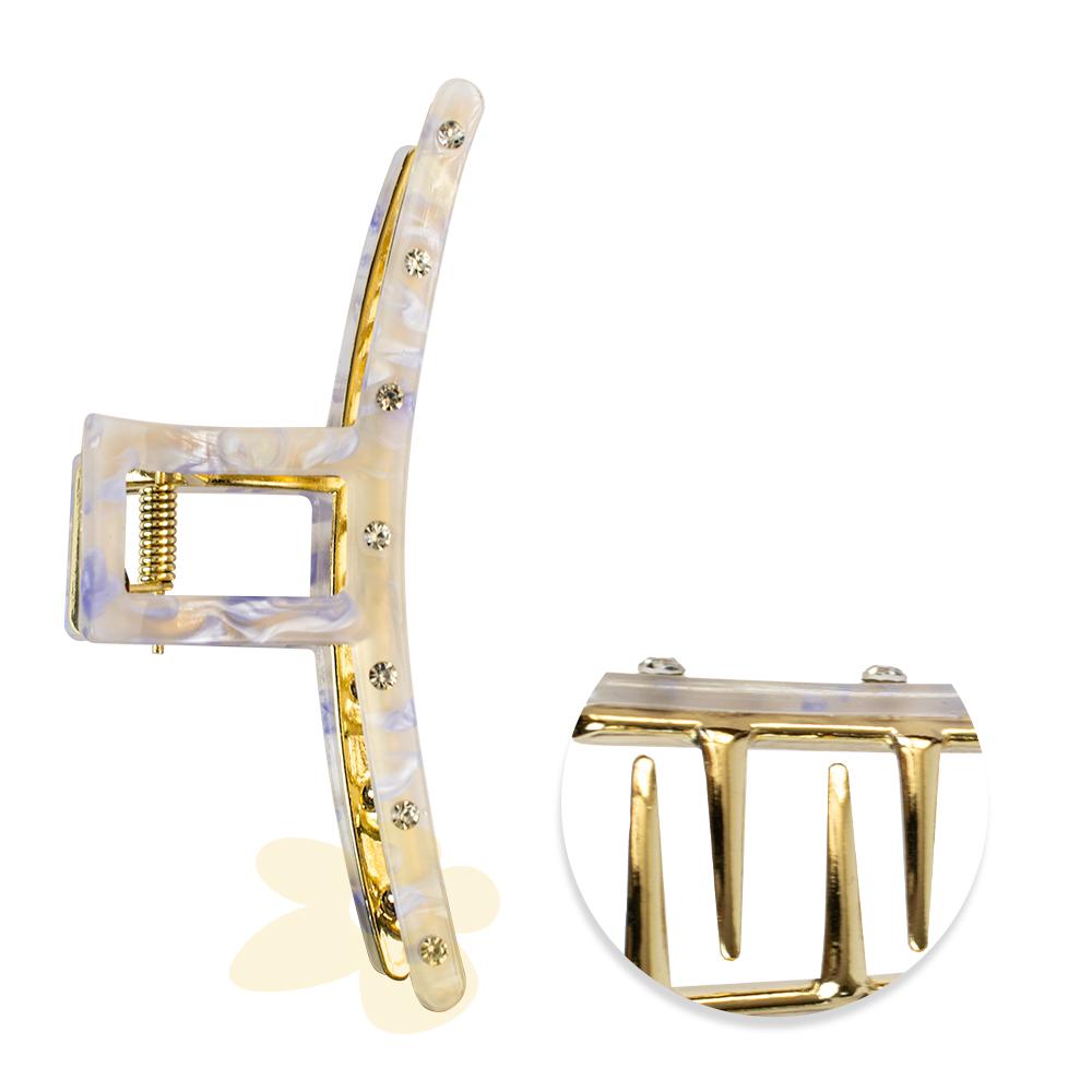 Presilha em Metal Marmorizada com Strass | Importado