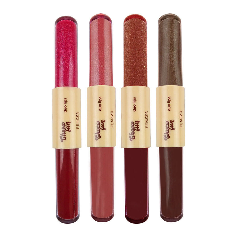 Duo Lips Batom e Gloss - Choco Fun - Fenzza