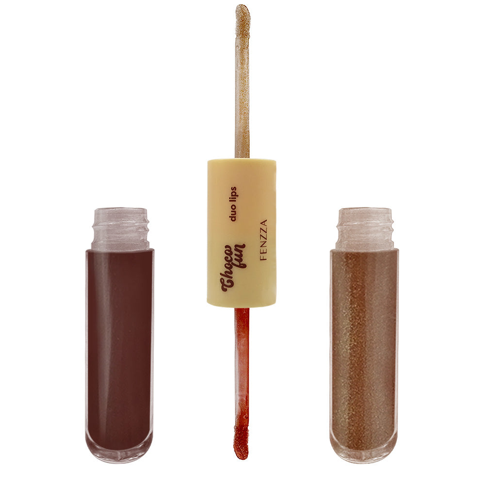 Duo Lips Batom e Gloss - Choco Fun - Fenzza