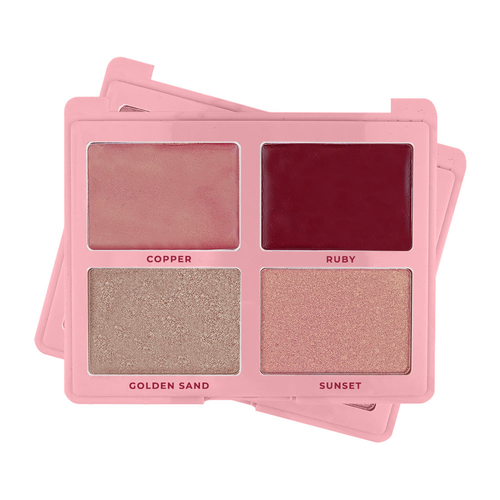 Paleta de Blush e Iluminador Blush e Shine - Ruby Rose