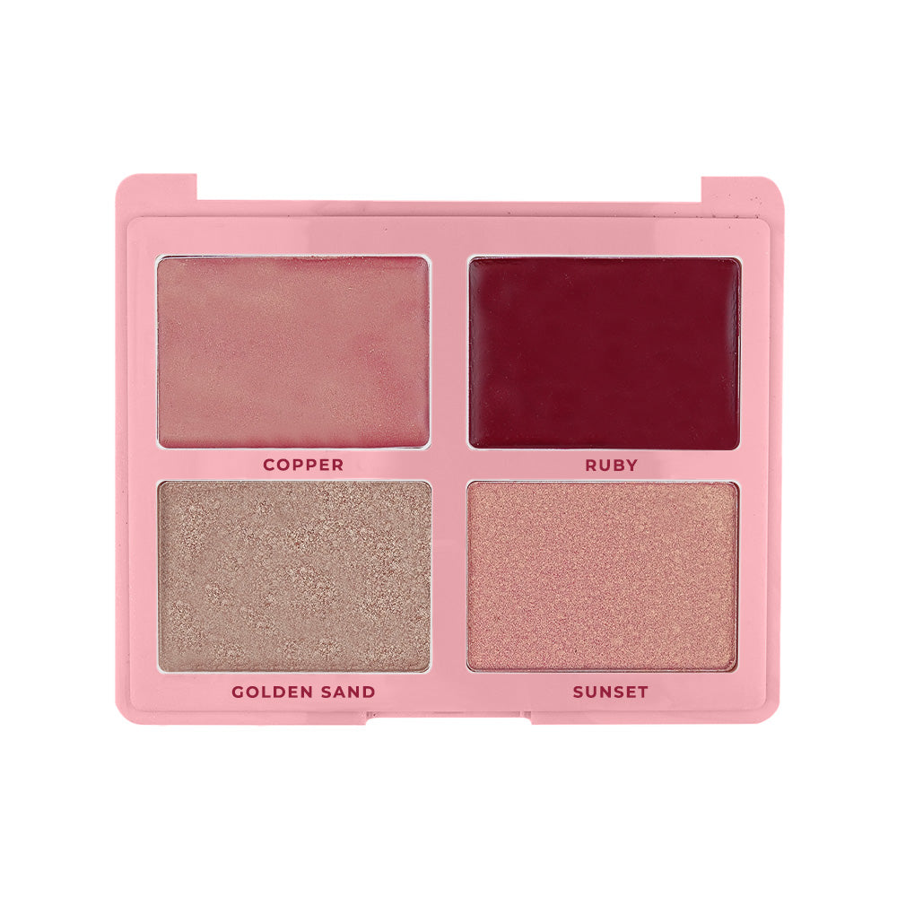 Paleta de Blush e Iluminador Blush e Shine - Ruby Rose