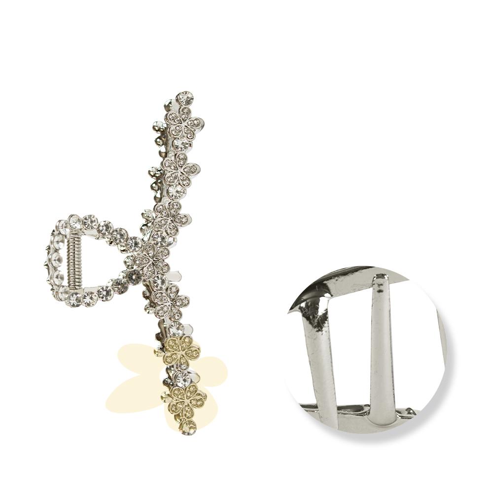 Piranha Grande de Flor com Strass - Importado