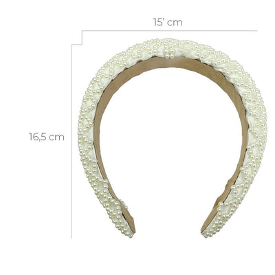 01C Tiara com Pérolas - Importado
