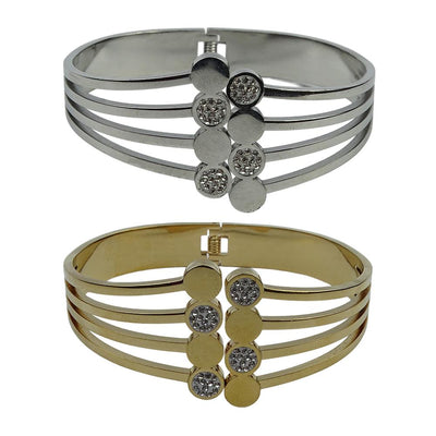 Bracelete em inox - 4 fios - Importado