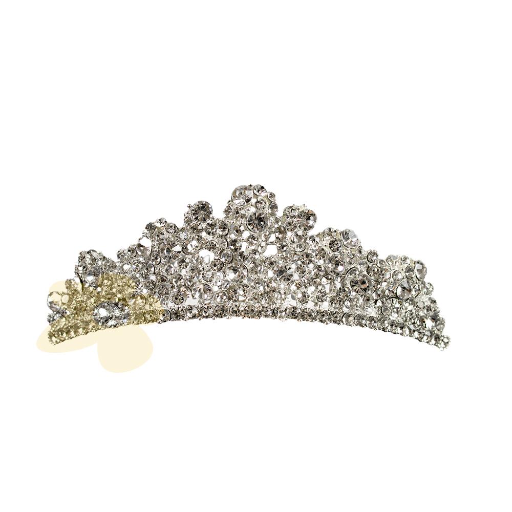 Tiara Coroa com Detalhes em Pedrarias - Importado