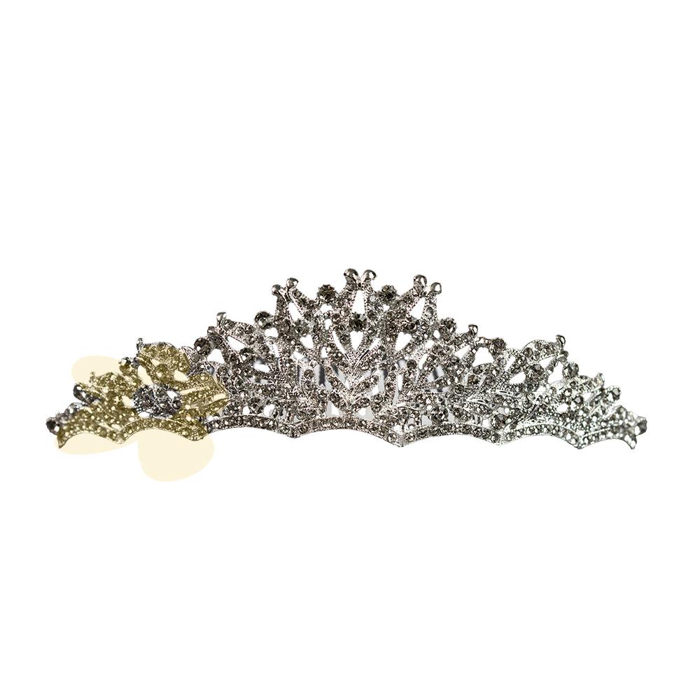 Tiara Coroa com Detalhes em Pedrarias - Importado