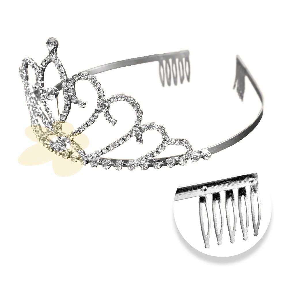 Coroa para cabelos com strass | Importado