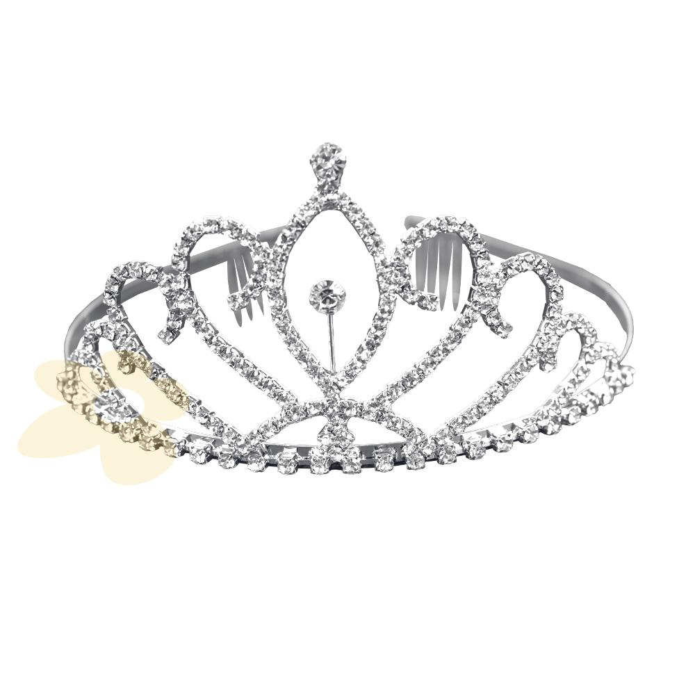 Coroa para cabelos com strass | Importado
