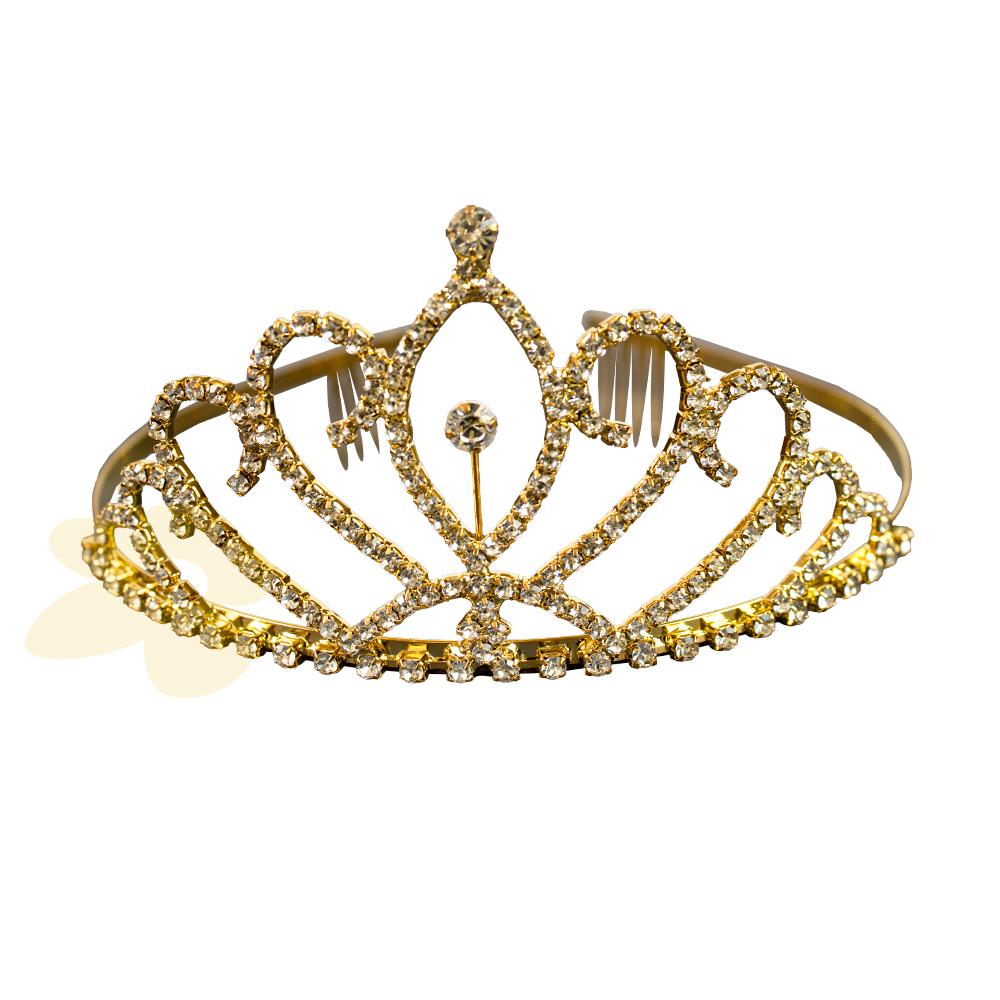 Coroa para cabelos com strass | Importado