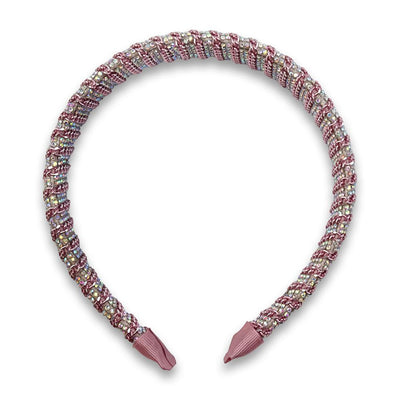 Tiara com Corrente e Strass Furta Cor - Importado