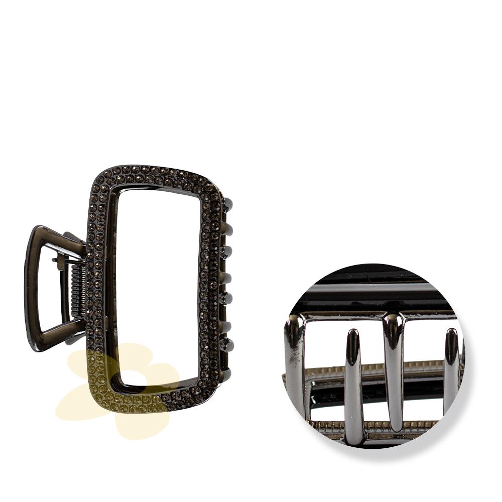 Piranha M em metal cravejada em strass | Importado