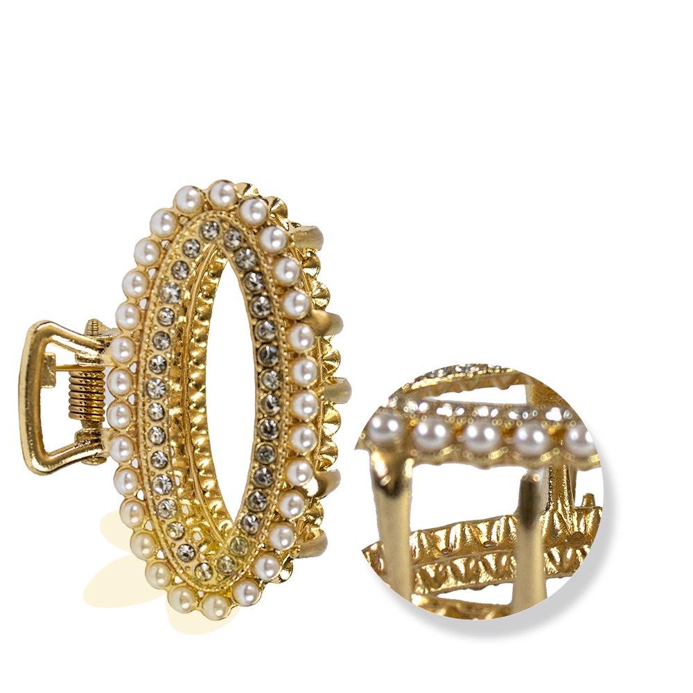 Piranha Oval PP com Pérolas - Importado