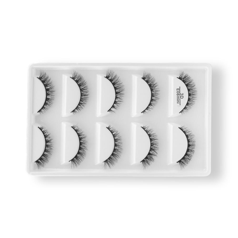 E08 MINI Cílios 5 pares - Importado