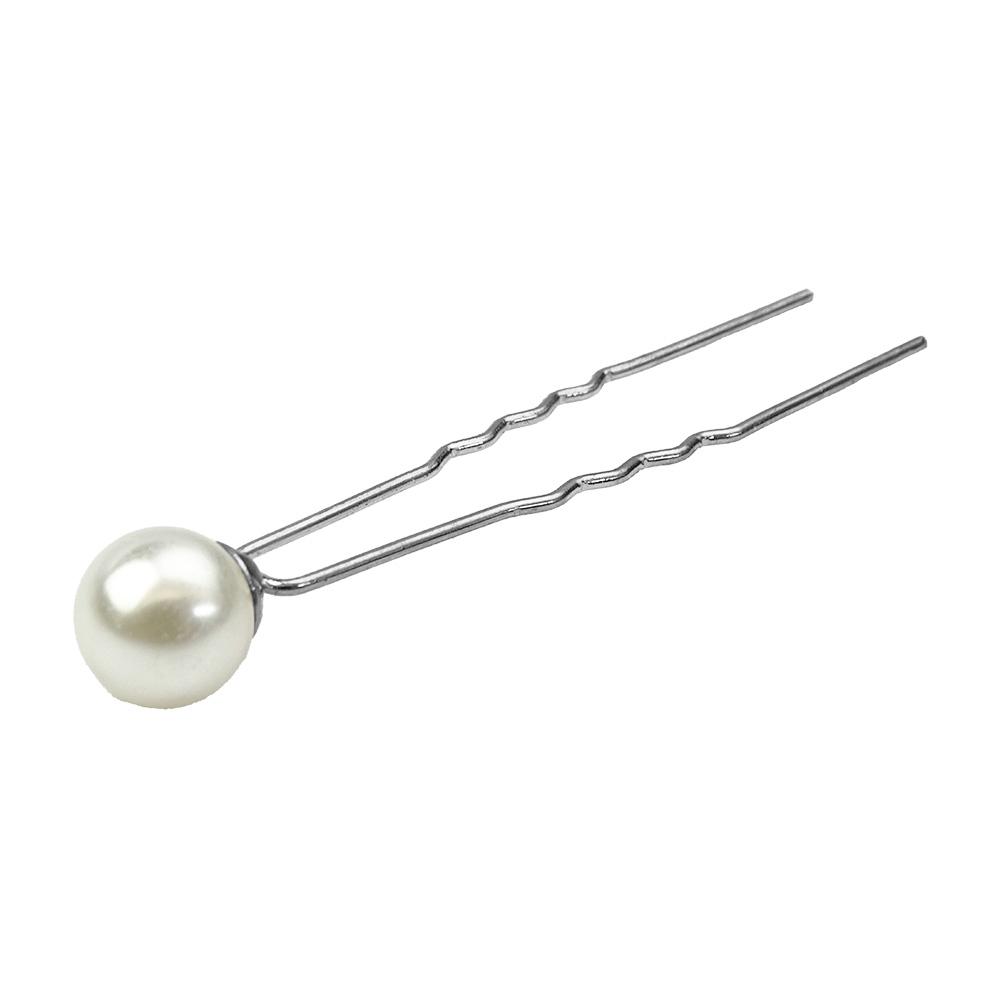 Grampo Espeto para Cabelo com Pérolas nº 02 - Importado