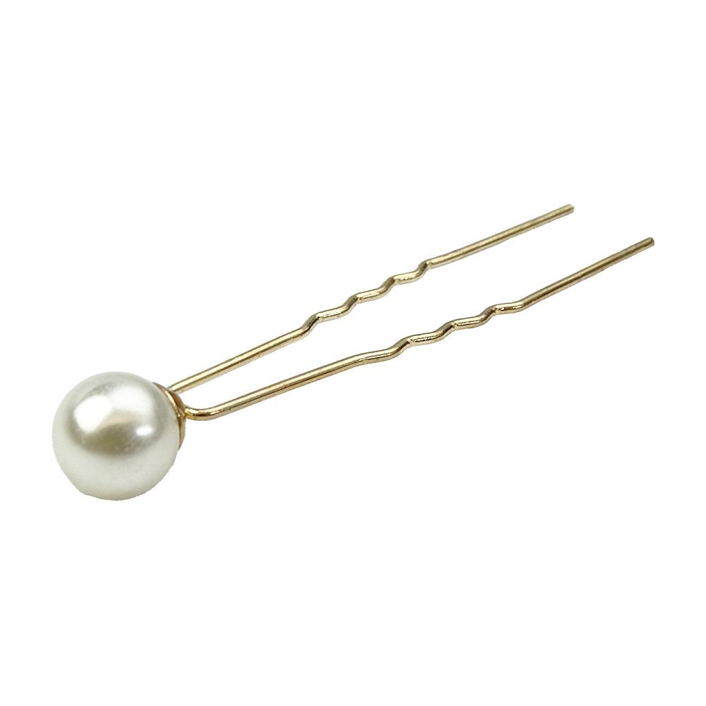 Grampo Espeto para Cabelo com Pérolas nº 02 - Importado