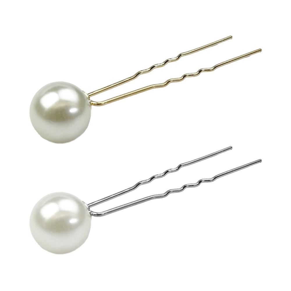 Grampo Espeto para Cabelo com Pérolas nº 04 - Importado