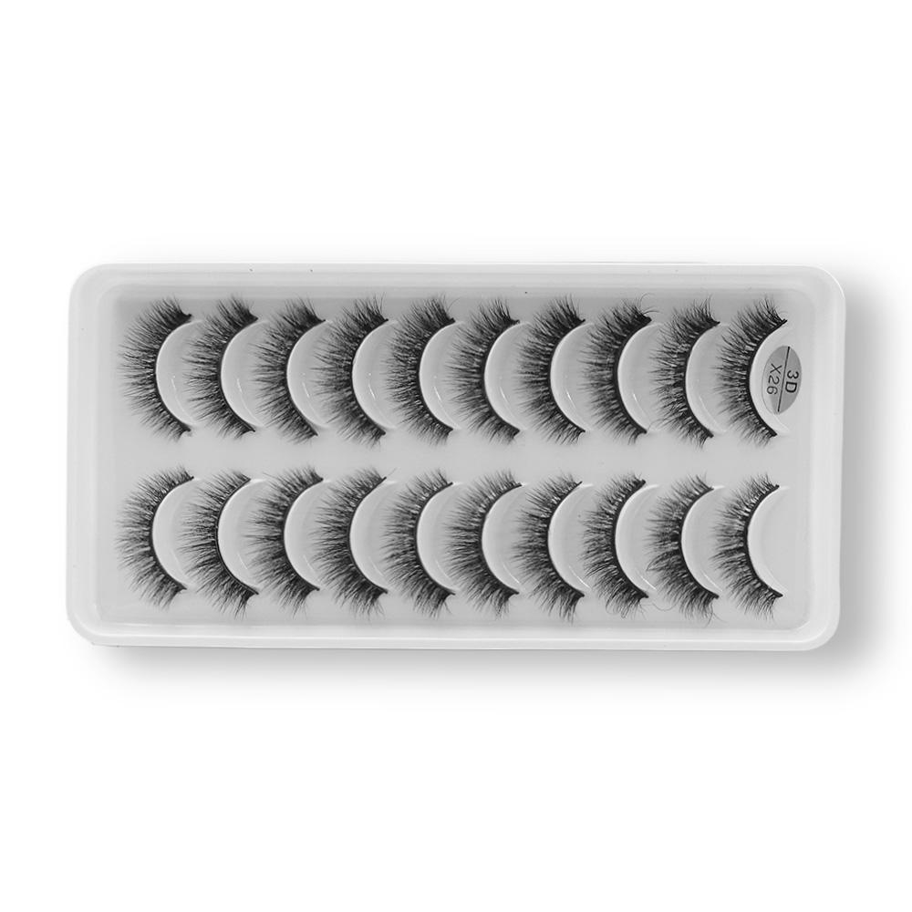 X26 Cartela de Cílios 3D 10 pares - Importado