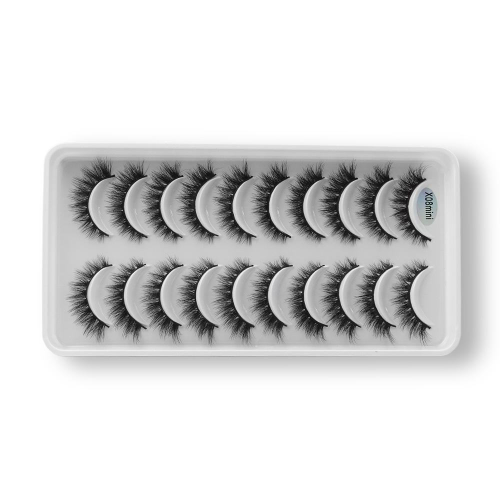 X08 MINI Cartela de Cílios 3d 10 pares - Importado