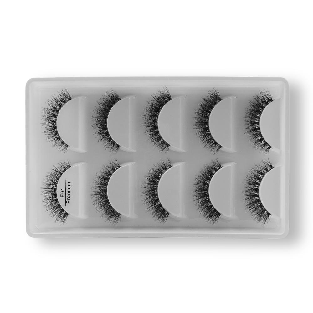 E01 Premium Cílios 5 pares - Importado