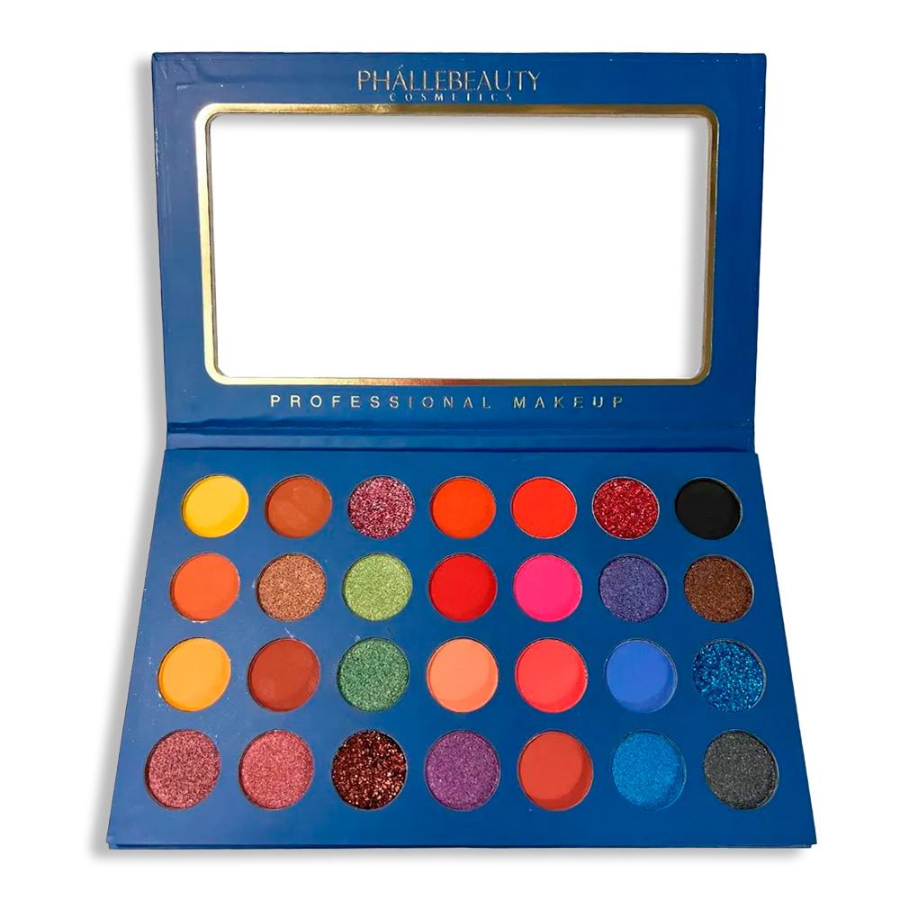 Paleta de Sombras Blue Gold - Phallebeauty