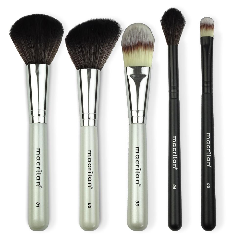 WB801 Kit com 5 Pincéis para Face - Linha W - Macrilan