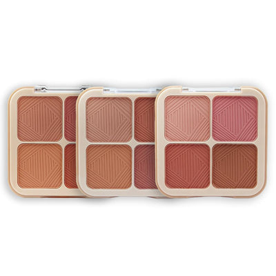 053N Paleta de Blush 4 Cores - Miss Rôse