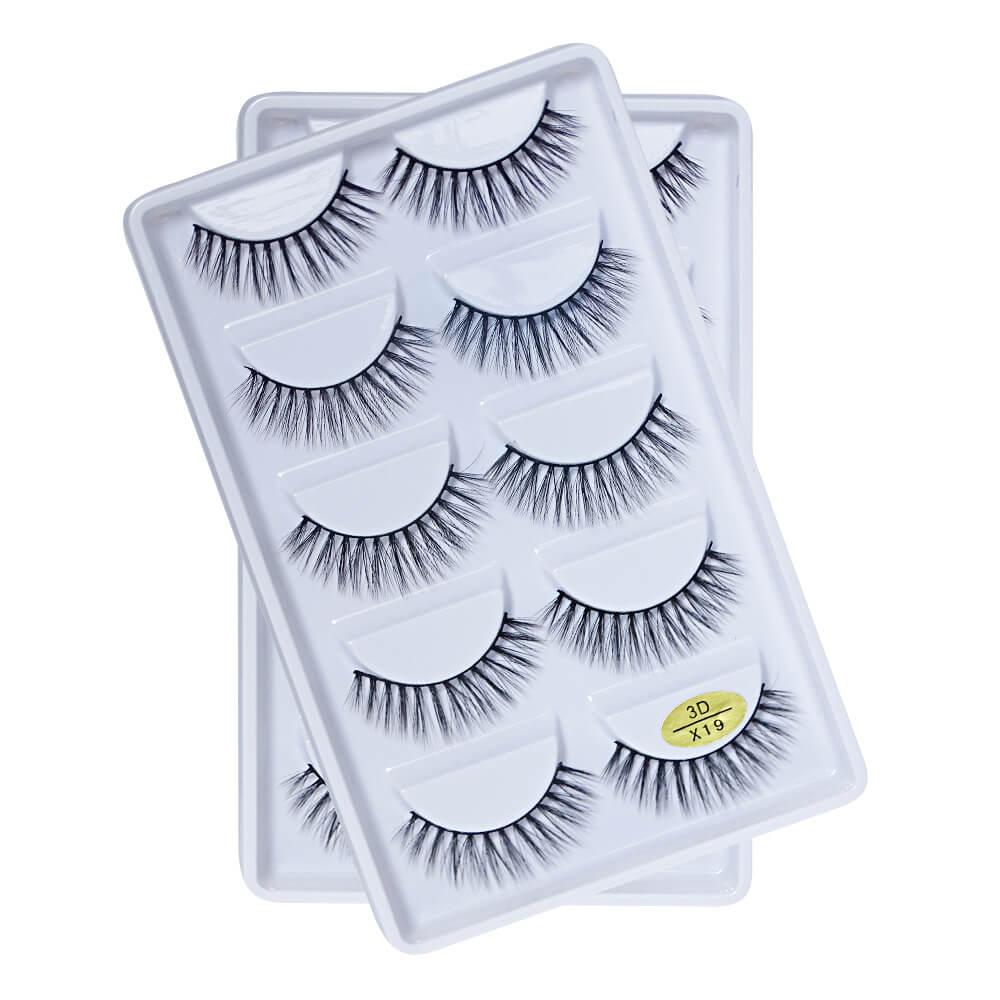 Cílios 5 Pares X19 - Importado