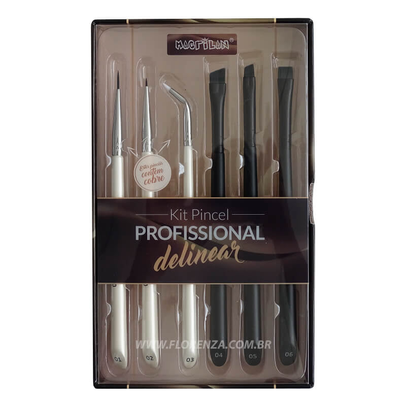 WB700 Kit de Pincéis para Delinear - Linha W - Macrilan