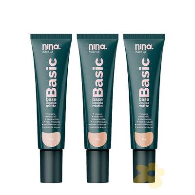 Base Líquida Matte Basic - Nina Makeup