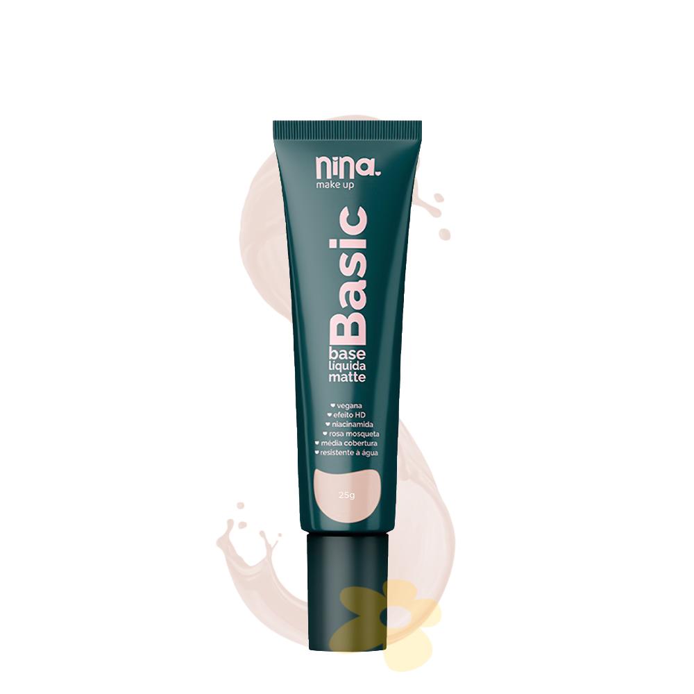 Base Líquida Matte Basic - Nina Makeup