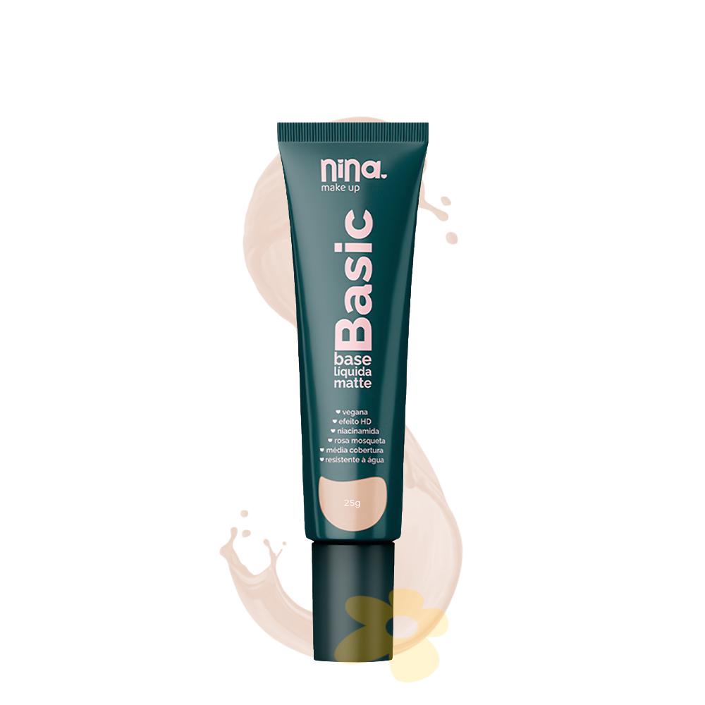 Base Líquida Matte Basic - Nina Makeup
