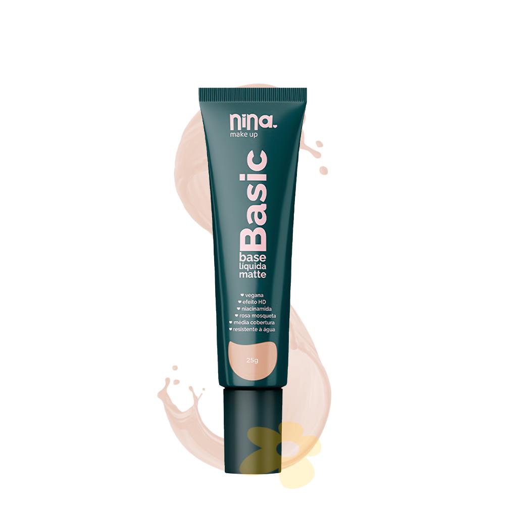 Base Líquida Matte Basic - Nina Makeup