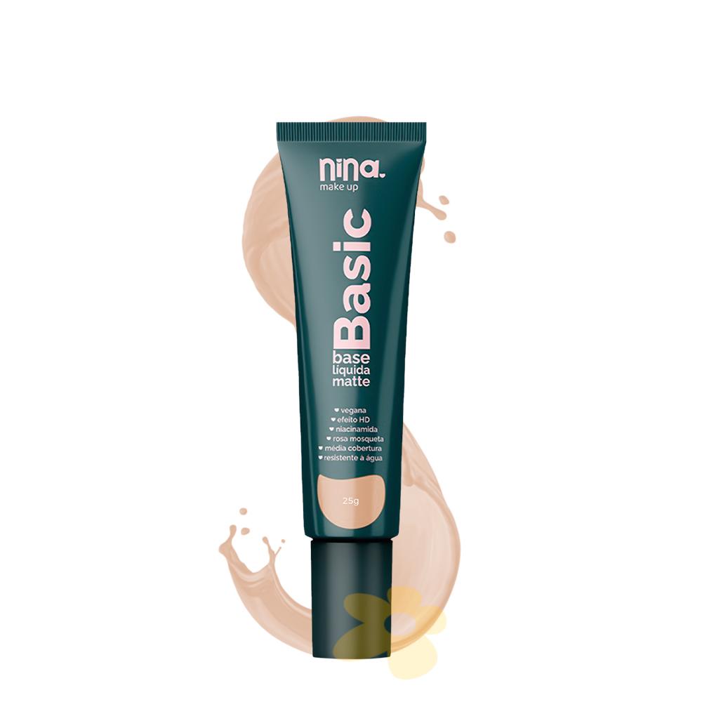 Base Líquida Matte Basic - Nina Makeup