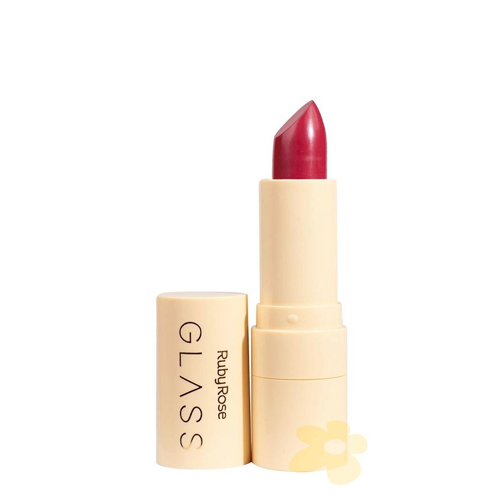 Batom em Bala Velvety - Linha Glass - Ruby Rose