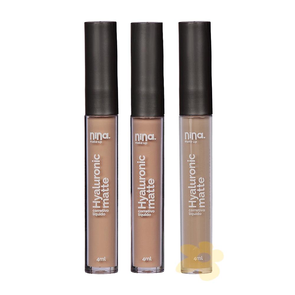 Corretivo Líquido - Hyaluronic Matte - Nina Makeup