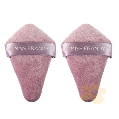 E24-0515 - Kit c/ 2 Esponjas Triangulares de Veludo - Miss Frandy