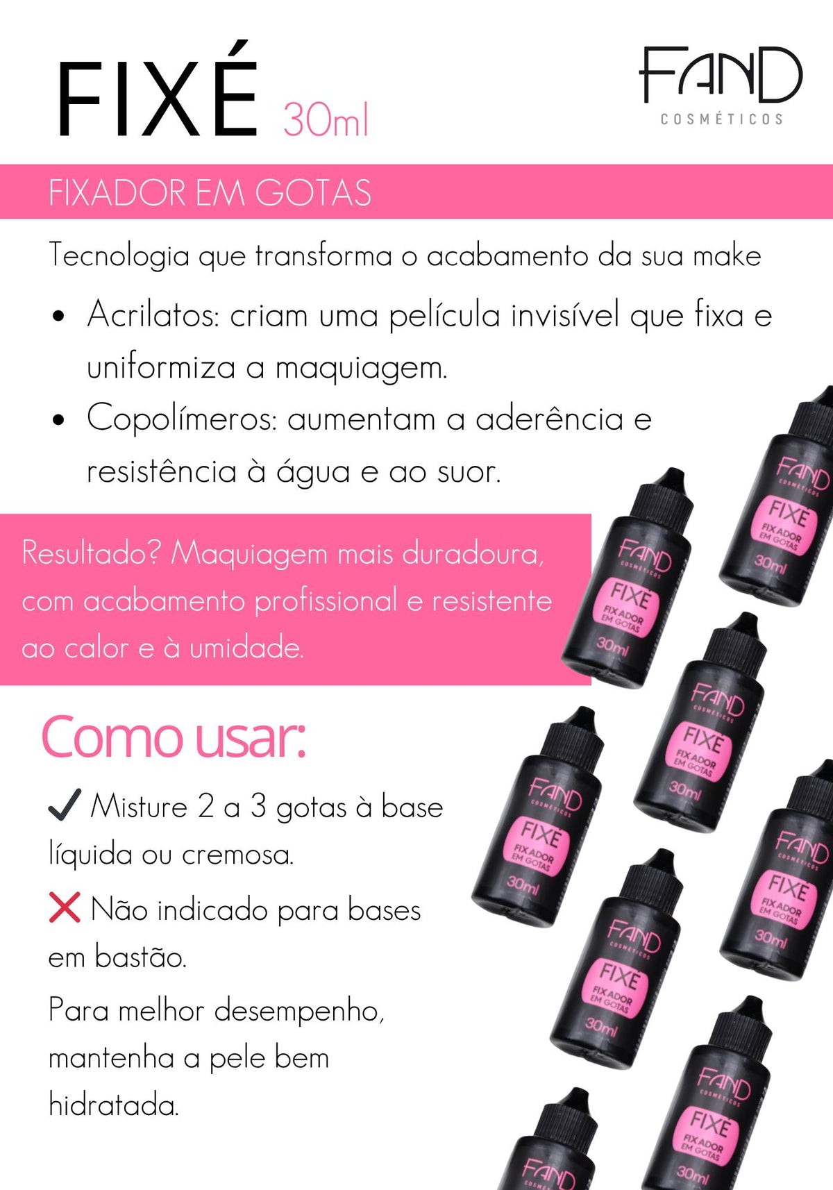 Fixé Drops - Fixador em Gotas - Fand