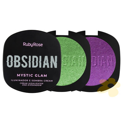 Iluminador e Sombra Cream - Linha Obsidian - Ruby Rose