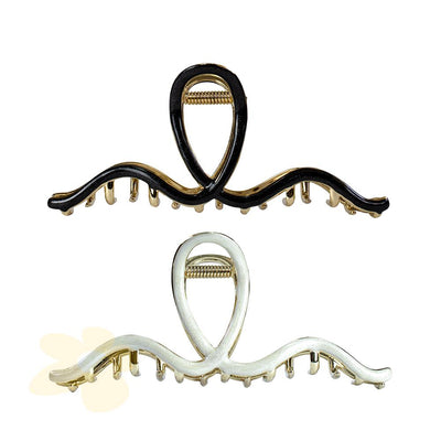 Presilha de Metal com Acetato para Cabelos - Importado