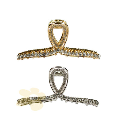 Piranha para cabelo com strass - Importado