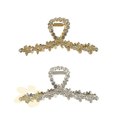 Piranha Grande de Flor com Strass - Importado