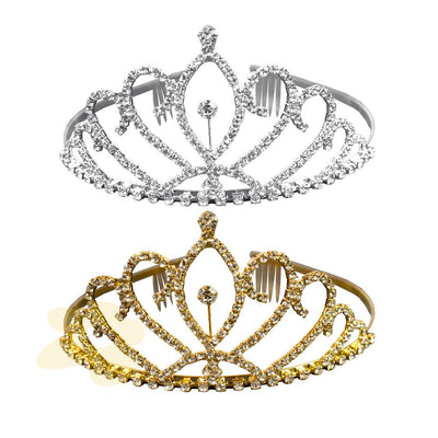 Coroa para cabelos com strass | Importado