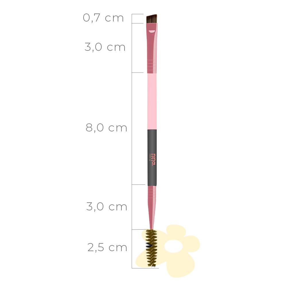 Pincel Duo para Sobrancelhas - Nina Makeup